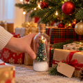 Memolena, bouteille de Noël à message vocal, sous le sapin